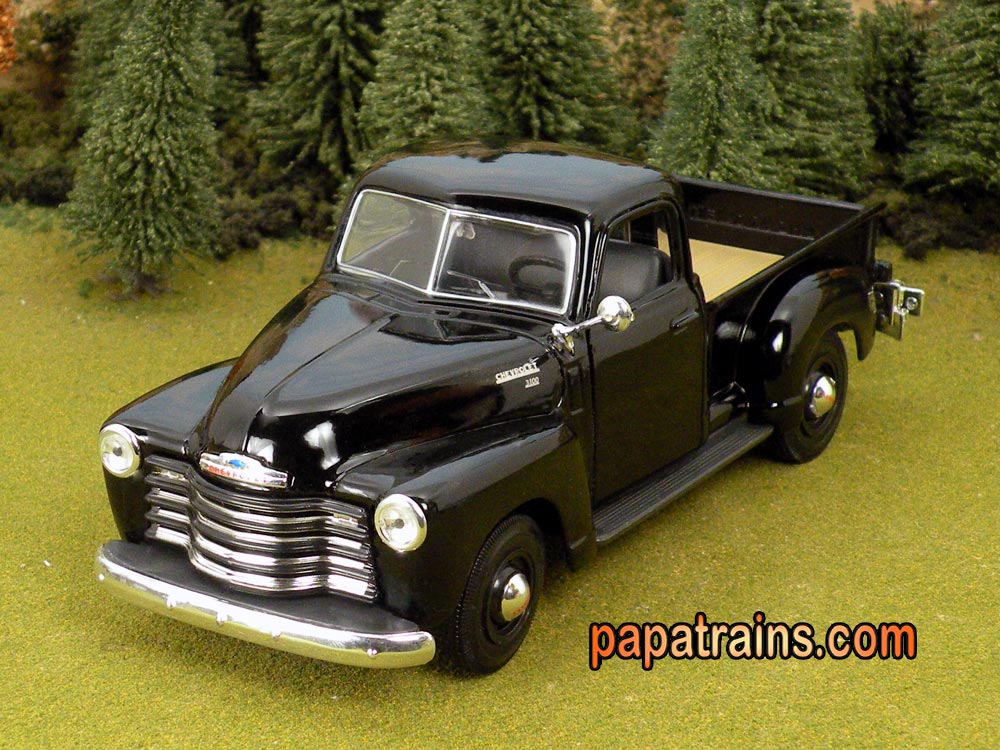 Black 1950 Chevy 3100 Pickup